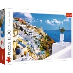 PUZZLE 1500 ELEMENTÓW SANTORINI GRECJA UKŁADANKA MIASTECZKO 26119 - TREFL