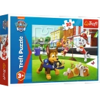 PUZZLE 30 ELEMENTÓW PSI PATROL PIESKI W AKCJI CHASE SKYE 18306 TREFL