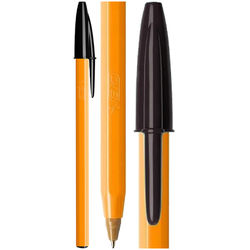 DŁUGOPIS BIC ORANGE FINE 0,8mm Z ZATYCZKĄ ORYGINALNY CZARNY - 2 sztuki