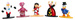 FIGURKI METALOWE METALFIGS DISNEY LILO KACZKI 5SZT