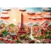 PUZZLE 1000 ELEMENTÓW PARYŻ Z EFEKTEM 3D UKŁADANKA 40-LECIE TREFL 40044