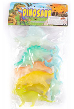 FIGURKI DINOZAURY ŚWIECĄCE W CIEMNOŚCI T-REX