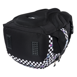 PLECAK SZKOLNY 4-KOMOROWY MŁODZIEŻOWY ST.RIGHT BP-01 SZACHOWNICA Z MOTYLAMI