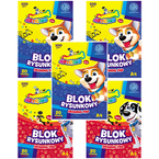 BLOK RYSUNKOWY BIAŁY A4 20 KARTEK 100g SZKOLNY ASTRINO ASTRA - 5 sztuk