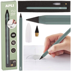 OŁÓWEK WIECZNY HB METALOWA ZIELONA OBUDOWA BIUROWY SZKOLNY APLI INFINITE