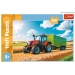 PUZZLE 100 TRAKTOR Z PRZYCZEPĄ CIĄGNIK ROLNICTWO UKŁADANKA TREFL 16494