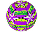 PIŁKA GUMOWA 22 CM DLA DZIECI DO ZABAWY NA POWIETRZU FIOLETOWA PLAŻOWA