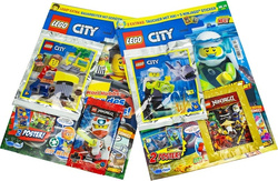 LEGO CITY XXL ACTION NR.1 GAZETKI 2 MAGAZYNY + 2 DODATKI KLOCKI FIGURKI