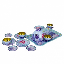 SERWIS HERBACIANY KAWOWY SYRENKA NACZYNIA METALOWE