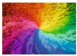PUZZLE 1000 EL. TĘCZOWY GRADIENT FADE EKSPLOZJA KOLORÓW 10666 TREFL
