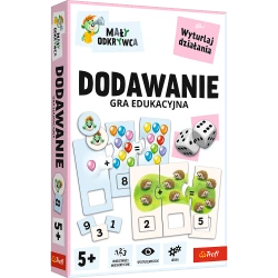 GRA EDUKACYJNA DLA DZIECI DODAWANIE MAŁY ODKRYWCA UKŁADANKA TREFL 02805