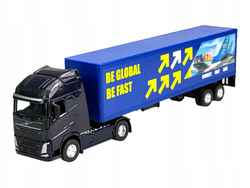 CIĘŻARÓWKA TIR VOLVO FH GRANATOWY MODEL KOLEKCJONERSKI WELLY 1:64