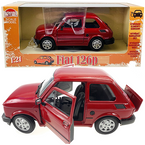 AUTO SAMOCHÓD FIAT 126P MALUCH METALOWY KOLEKCJONERSKI WELLY 1:21 BORDOWY