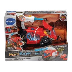 MOTOZAURY DINOZAUR TRANSFORMUJĄCY VTECH TRICERATOPS NEXOR STRAŻ POŻARNA