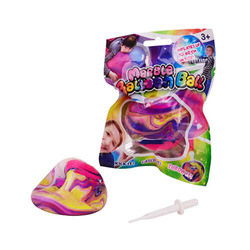 PIŁKA BALONOWA DMUCHANA BAŃKA GUMOWA 40CM MARMUREK ANTYSTRESOWA