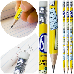 OŁÓWEK HB Z GUMKĄ Z TABLICZKĄ MNOŻENIA ŚCIĄGA TRÓJKĄTNY ASTRA - 3 szt.