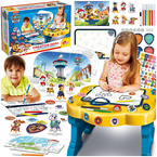 PSI PATROL KREATYWNE BIURKO STOLIK EDUKACYJNY GRY KOLOROWANKI LISCIANI