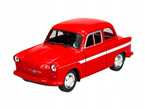 TRABANT P50/P60 CZERWONY METALOWY SAMOCHODZIK MODEL Z EPOKI PRL WELLY 1:34