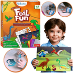 SKILLMATICS FOIL FUN ZESTAW KREATYWNY DINOZAURY PIANKOWE NAKLEJKI TREFL