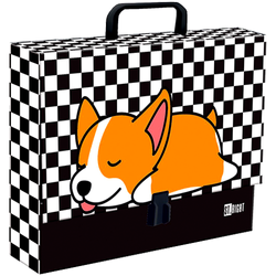 TECZKA Z RĄCZKĄ XL A4 ST.RIGHT MAJEWSKI SZACHOWNICA KRATA PIESEK CORGI