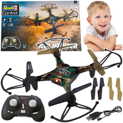 REVELL DRON RC QUADROCOPTER AIR HUNTER ZDALNIE STEROWANY MILITARNY STYL LED