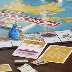 GRA MONOPOLY PODRÓŻ DOOKOŁA ŚWIATA EKONOMICZNA PLANSZOWA WERSJA PL HASBRO