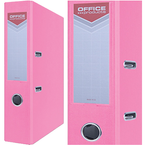 SEGREGATOR A4/75mm OFFICE PRODUCTS Z DŹWIGNIĄ PP RÓŻOWY