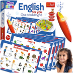 GRA PLANSZOWA EDUKACYJNA ENGLISH FOR YOU MAGICZNY OŁÓWEK TREFL 02113