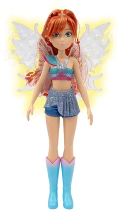 LALKA WINX CLUB FAIRY LIGHT UP BLOOM WRÓŻKA ZE ŚWIECĄCYMI SKRZYDŁAMI 26 cm