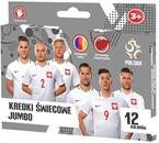 KREDKI ŚWIECOWE JUMBO 12 KOL POLSKA PZPN - ASTRA