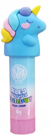 KLEJ W SZTYFCIE ASTRA SZKOLNY 8G WYDAJNY MOCNY Z FIGURKĄ JEDNOROŻEC - 3 szt