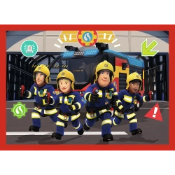 PUZZLE 4w1 STRAŻAK SAM: PRZYGODY STRAŻAKA SAMA UKŁADANKA TREFL 34632