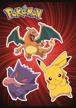 ZESZYT SZKOLNY A5 3 LINIA 16 KARTEK POKEMON PIKACHU LAMINOWANY MAJEWSKI