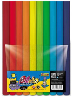 BIBUŁA MARSZCZONA 10 ŻYWYCH KOLORÓW SPECTRUM 25x200cm PASTELLO