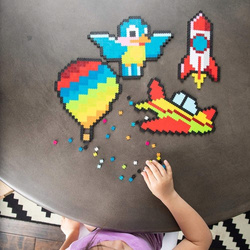 PUZZLE PUZZELKI PIXELKI JIXELZ W POWIETRZU 1500 EL. RAKIETA SAMOLOT BALON