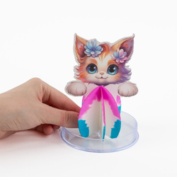 MAGICZNY BAŚNIOWY KOTEK Z KRYSZTAŁKÓW KREATYWNY EKSPERYMENT KIDEA