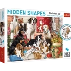 PUZZLE 1000 ELEMENTÓW HIDDEN SHAPES PSIA ZABAWA UKŁADANKA - 10675 TREFL