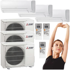 KLIMATYZATOR MITSUBISHI HR MSZ-HR35VF 3,4kW GRZANIE I CHŁODZENIE - 3 szt.