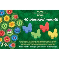 GRA PLANSZOWA RODZINNA Z KWIATKA NA KWIATEK NATURA DREWNIANE PIONKI KARTY