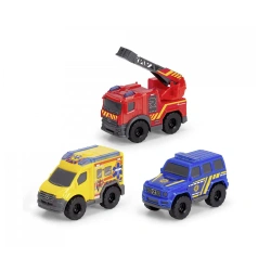 POJAZDY RATUNKOWE 3w1 STRAŻ POŻARNA POLICJA POGOTOWIE DICKIE TOYS