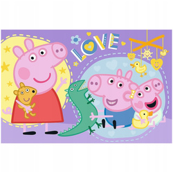 PUZZLE ŚWINKA PEPPA 60EL SZCZĘŚLIWA ŚWINKA UKŁADANKA DLA DZIECI TREFL 17414