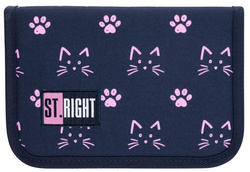 PIÓRNIK DWUKLAPKOWY ST.RIGHT CATS KOTKI KOCIE ŁAPKI GRANATOWY