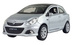 OPEL CORSA OPC SREBRNY METALOWY SAMOCHÓD KOLEKCJONERSKI WELLY