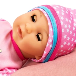 LALKA BOBAS SIUSIAJĄCY LISA NEWBORN BABY 40 cm BUTELECZKA PIELUSZKA SMOCZEK