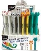 DŁUGOPIS AUTOMATYCZNY NIEBIESKI FIGURKA ZWIERZAKI