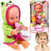 LALKA BOBAS BAMBOLINA PIJE SIKAJĄCA Z KACZKĄ I BUTELKĄ 33 cm SMILY PLAY