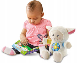 ZABAWKA INTERAKTYWNA PLUSZAK MASKOTKA RADOSNA OWIECZKA DŹWIĘK PL VTECH