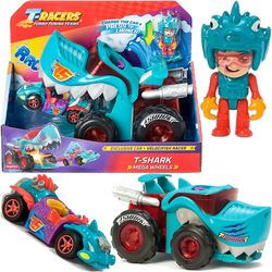 T-RACERS MEGA WHEELS - POJAZD T-SHARK + FIGURKA