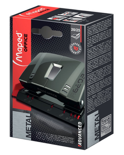 DZIURKACZ BIUROWY ADVANCED METAL MAPED 25 KARTEK