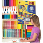 KREDKI OŁÓWKOWE ASTRA TRÓJKĄTNE DWUSTRONNE Z TEMPERÓWKĄ 24/48 ŻYWYCH KOL.